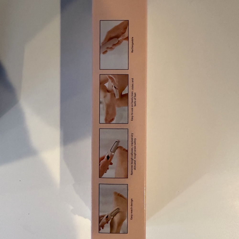 Rechargeable Pedicure Device with LED Light with Fine and Coarse Heads! - Picture 3 of 7